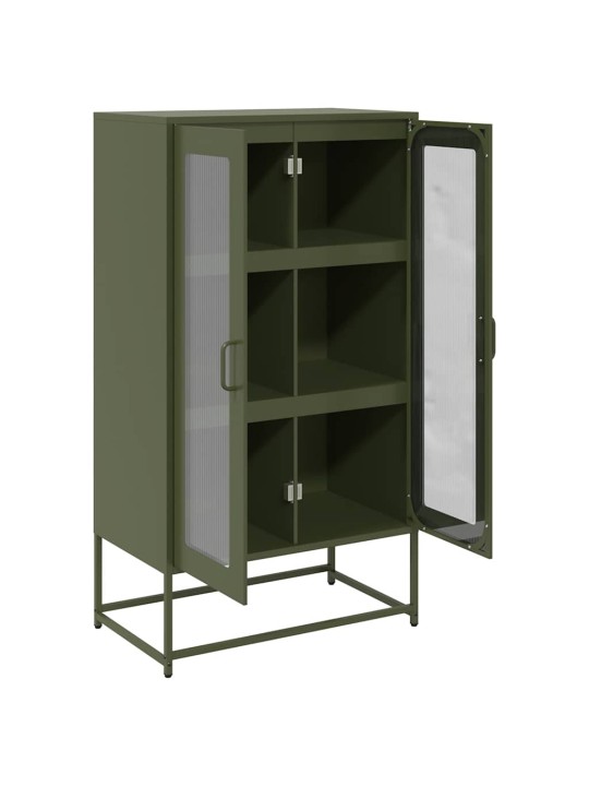 HIGHBOARD OLIVE GREEN 68X39X123 CM TERAS