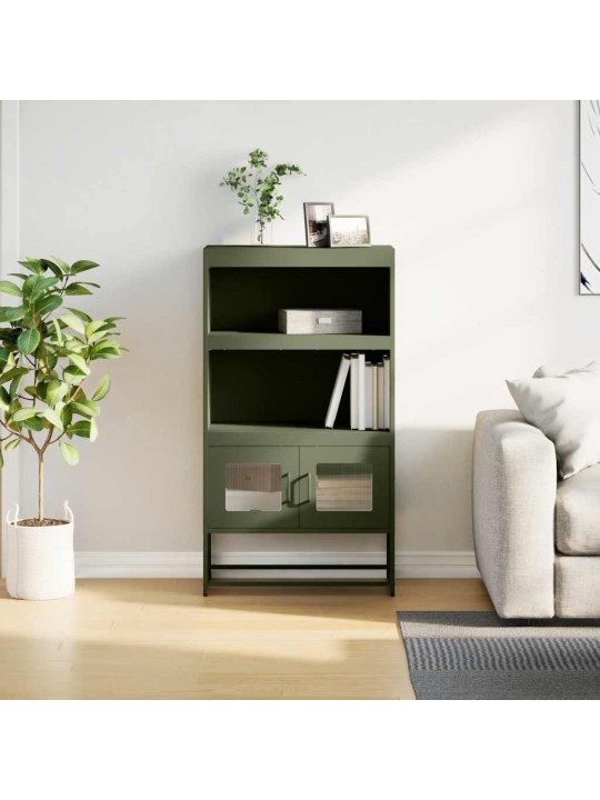 HIGHBOARD OLIVE GREEN 68X39X123 CM TERAS