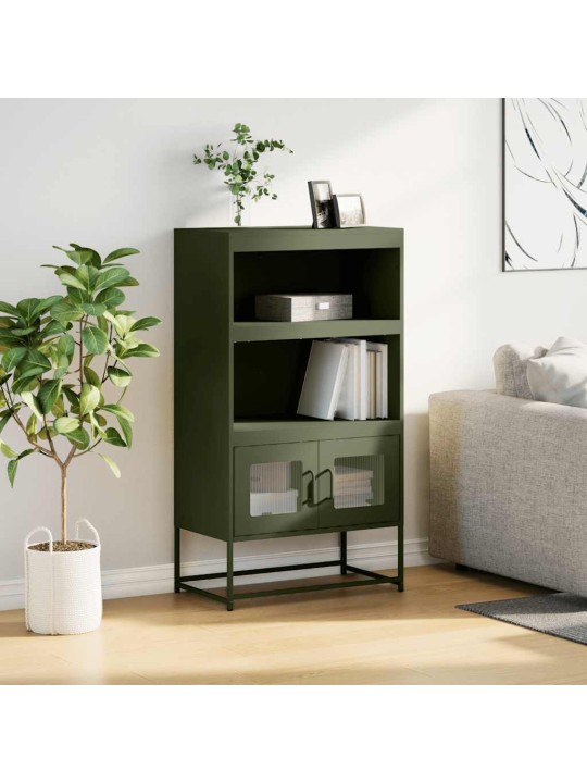 HIGHBOARD OLIVE GREEN 68X39X123 CM TERAS
