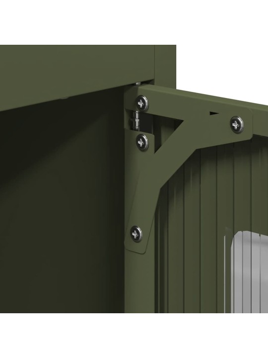 HIGHBOARD OLIVE GREEN 68X39X123 CM TERAS