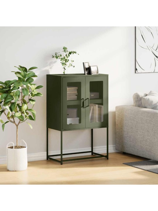HIGHBOARD OLIVE GREEN 68X39X107 CM TERAS