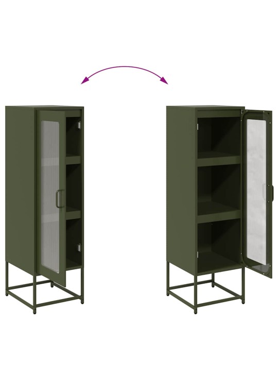 HIGHBOARD OLIVE GREEN 36X39X123 CM KÜLMVALTSITUD TERAS