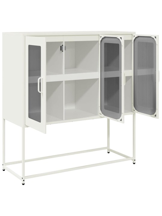 PUHVETKAPP, VALGE, 100,5X39X107 CM, KÜLMVALTSITUD TERAS