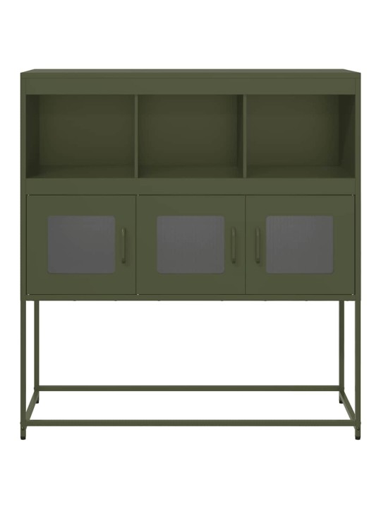 PUHVETKAPP, OLIIVIROHELINE, 100,5X39X107CM, KÜLMVALTSITUD TERAS