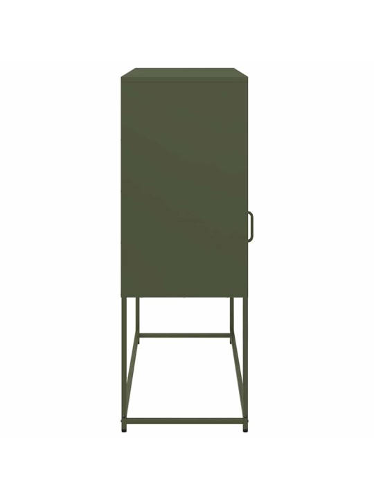 PUHVETKAPP, OLIIVIROHELINE, 100,5X39X107CM, KÜLMVALTSITUD TERAS