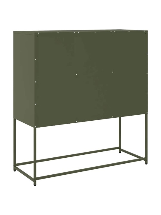 PUHVETKAPP, OLIIVIROHELINE, 100,5X39X107CM, KÜLMVALTSITUD TERAS