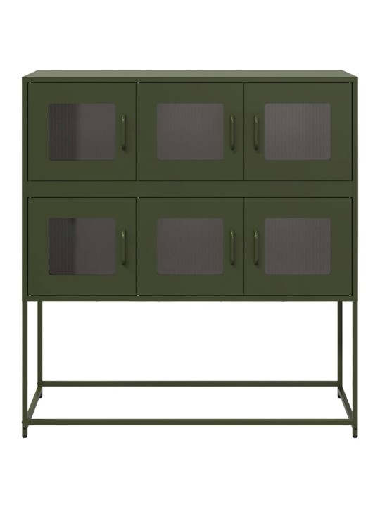 PUHVETKAPP, OLIIVIROHELINE, 100,5X39X107CM, KÜLMVALTSITUD TERAS