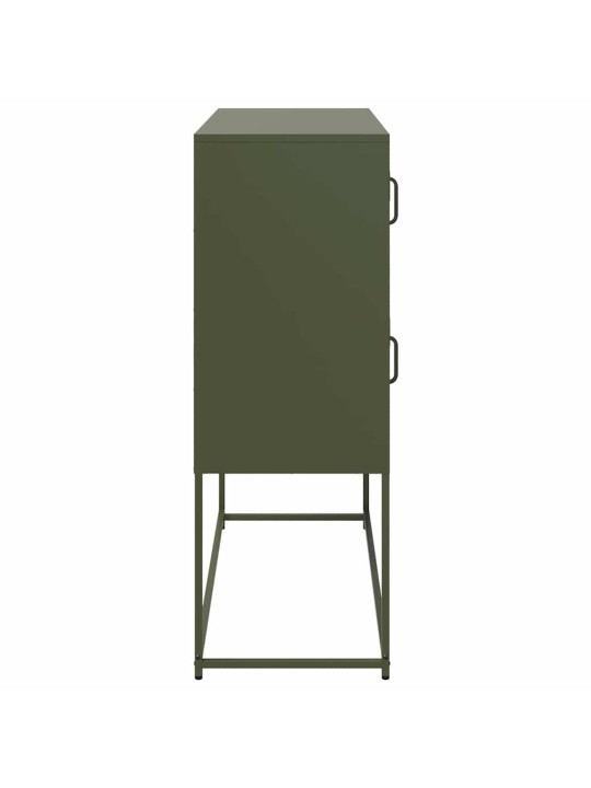 PUHVETKAPP, OLIIVIROHELINE, 100,5X39X107CM, KÜLMVALTSITUD TERAS