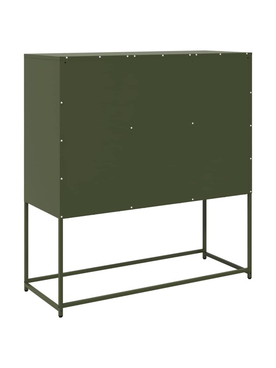PUHVETKAPP, OLIIVIROHELINE, 100,5X39X107CM, KÜLMVALTSITUD TERAS