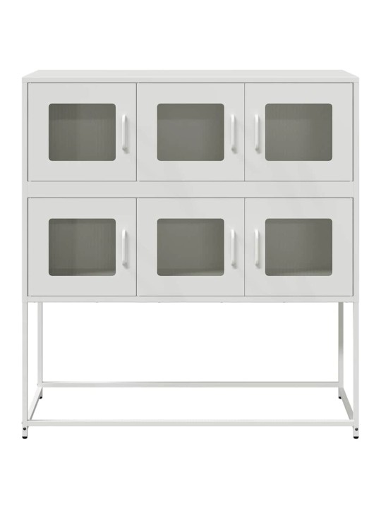 PUHVETKAPP, VALGE, 100,5X39X107 CM, KÜLMVALTSITUD TERAS