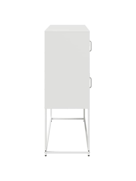 PUHVETKAPP, VALGE, 100,5X39X107 CM, KÜLMVALTSITUD TERAS