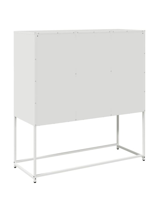 PUHVETKAPP, VALGE, 100,5X39X107 CM, KÜLMVALTSITUD TERAS