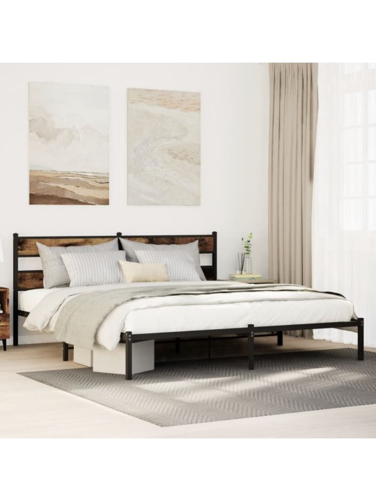 METALLIST VOODIRAAM ILMA MADRATSITA SUITSUTATUD TAMM 193X203 CM