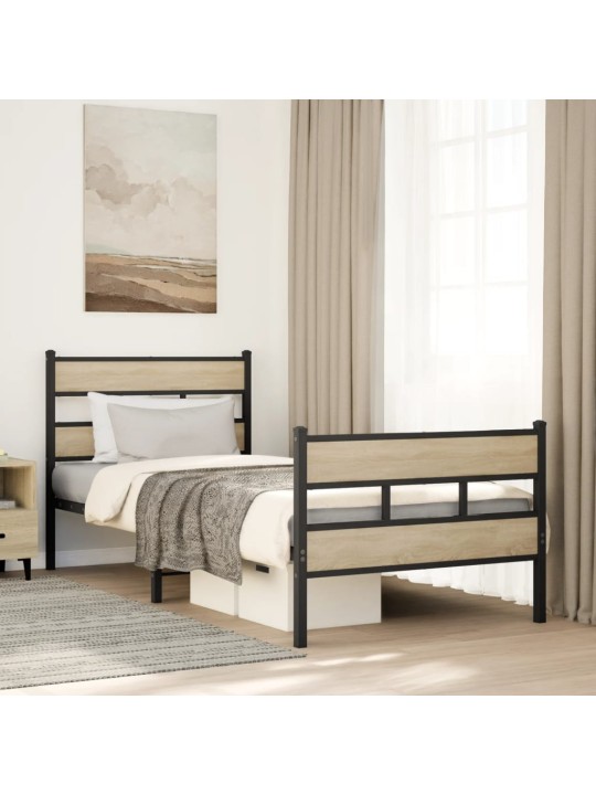 METALLIST VOODIRAAM ILMA MADRATSITA SONOMA TAMM 107X203 CM