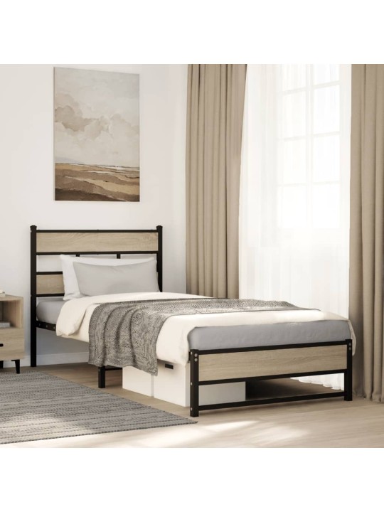 METALLIST VOODIRAAM ILMA MADRATSITA SONOMA TAMM 107X203 CM