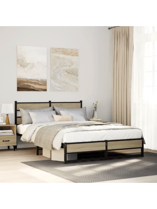 METALLIST VOODIRAAM ILMA MADRATSITA SONOMA TAMM 135X190 CM