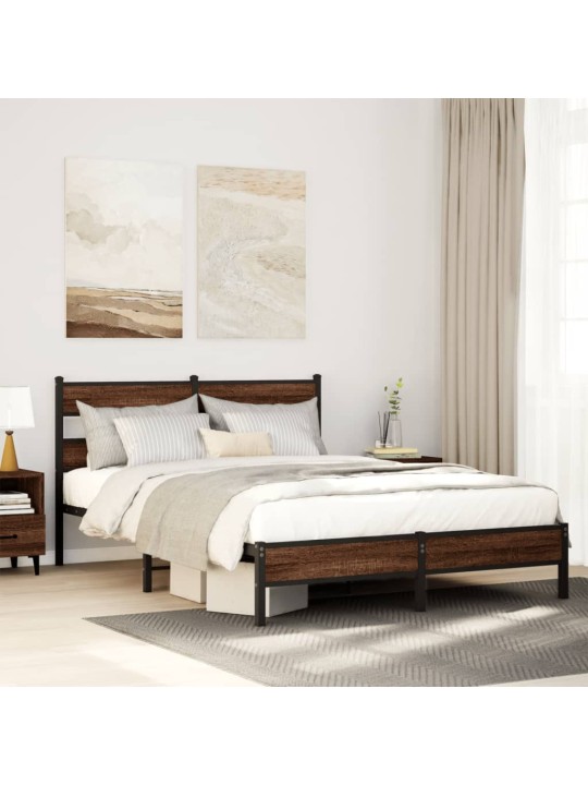 VOODIRAAM ILMA MADRATSITA PRUUN TAMM 140X200 CM TEHISPUIT