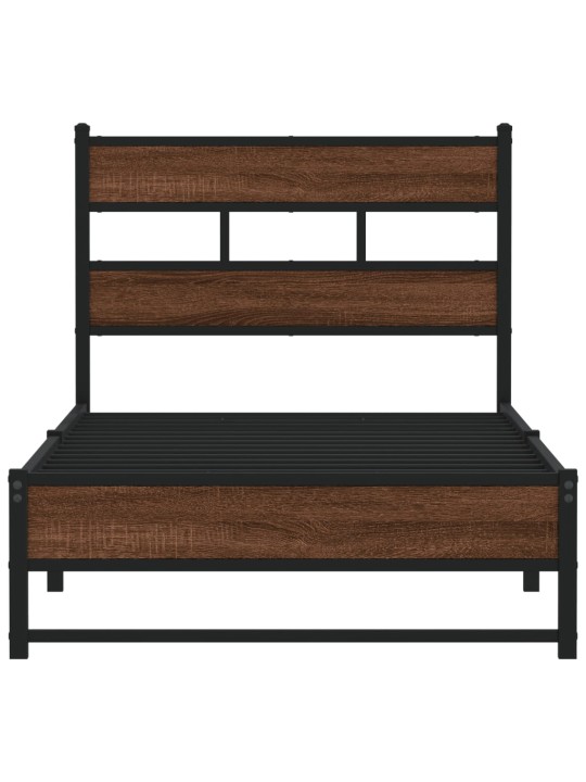 METALLIST VOODIRAAM ILMA MADRATSITA PRUUN TAMM 75X190 CM