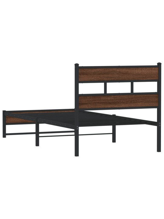 METALLIST VOODIRAAM ILMA MADRATSITA PRUUN TAMM 100X190 CM