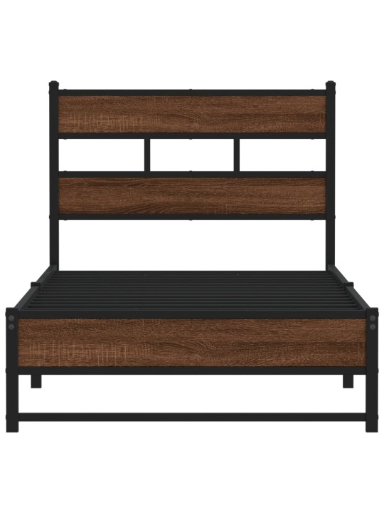 METALLIST VOODIRAAM ILMA MADRATSITA PRUUN TAMM 107X203 CM