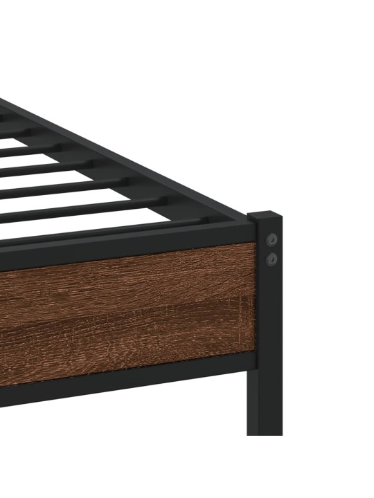 METALLIST VOODIRAAM ILMA MADRATSITA PRUUN TAMM 107X203 CM