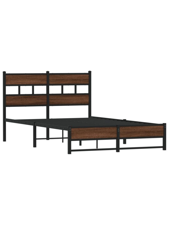 METALLIST VOODIRAAM ILMA MADRATSITA PRUUN TAMM 120X190 CM