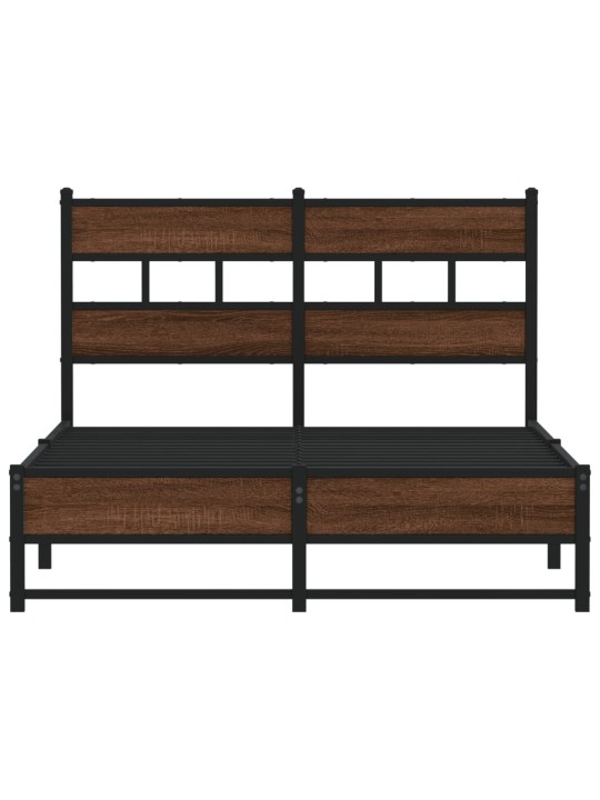 METALLIST VOODIRAAM ILMA MADRATSITA PRUUN TAMM 120X190 CM