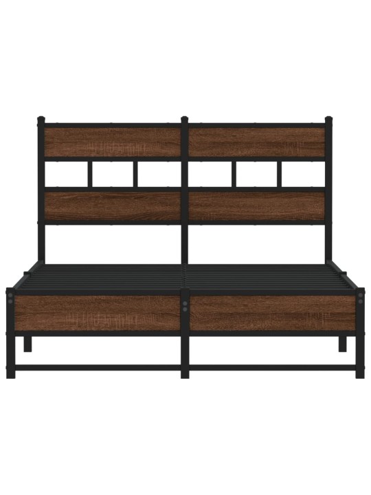 METALLIST VOODIRAAM ILMA MADRATSITA PRUUN TAMM 120X200 CM
