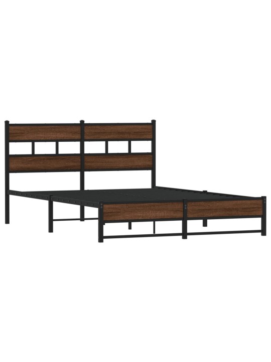 METALLIST VOODIRAAM ILMA MADRATSITA PRUUN TAMM 135X190 CM
