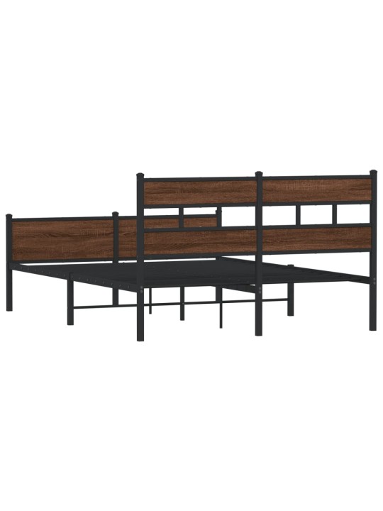 VOODIRAAM ILMA MADRATSITA PRUUN TAMM 140X200 CM TEHISPUIT