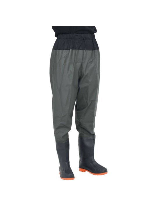 Waist waders koos saabastega, tumeroheline, suurus 38