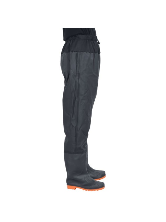 Waist waders koos saabastega, must, suurus 39