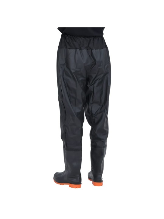 Waist waders koos saabastega, must, suurus 39