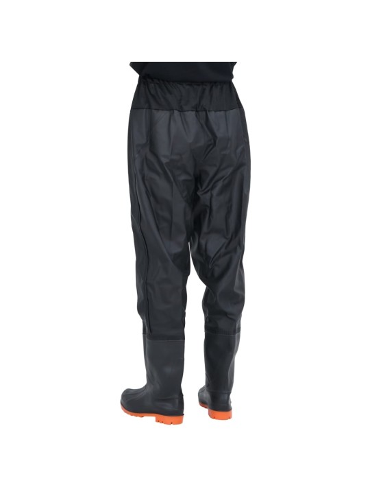 Waist waders koos saabastega, must, suurus 44