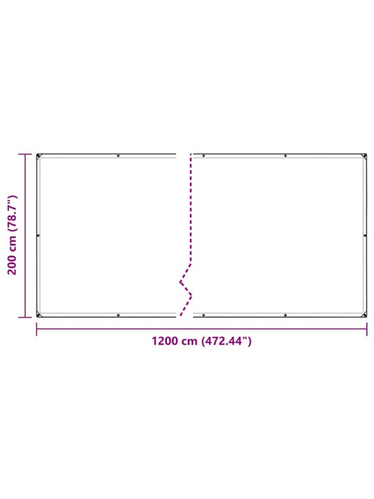 LÄBIPAISTEV PRESENT AASADEGA 2X12 M POLÜETÜLEEN