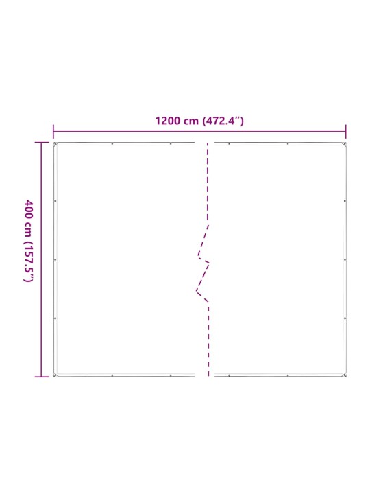 LÄBIPAISTEV PRESENT AASADEGA 4X12 M POLÜETÜLEEN