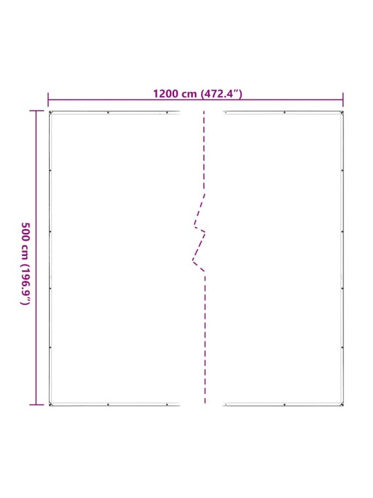 LÄBIPAISTEV PRESENT AASADEGA 5X12 M POLÜETÜLEEN
