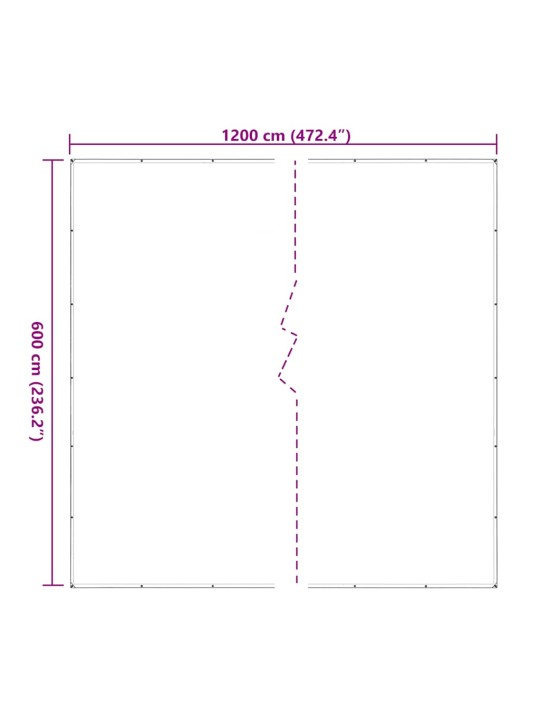 LÄBIPAISTEV AASADEGA PRESENT 6X12 M POLÜETÜLEEN