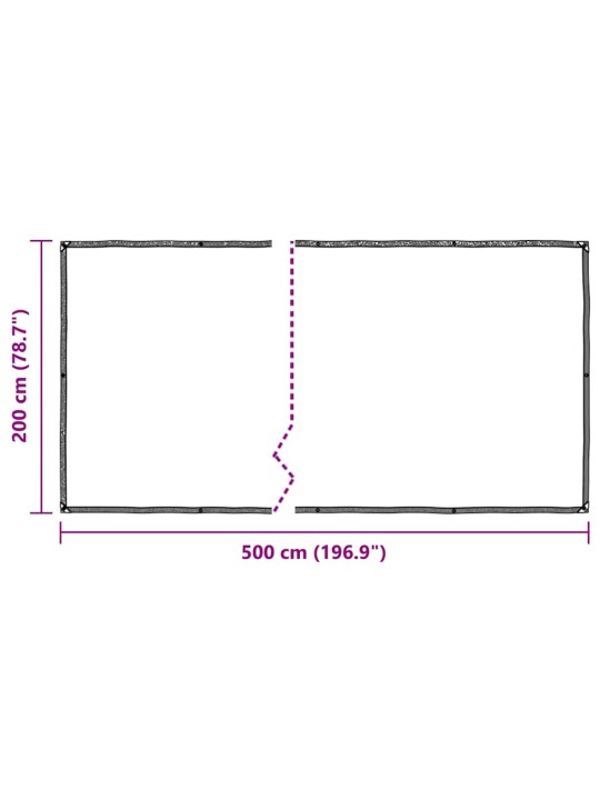 LÄBIPAISTEV PRESENT AASADEGA 2X5 M POLÜETÜLEEN