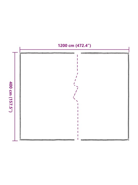 LÄBIPAISTEV PRESENT AASADEGA 4X12 M POLÜETÜLEEN