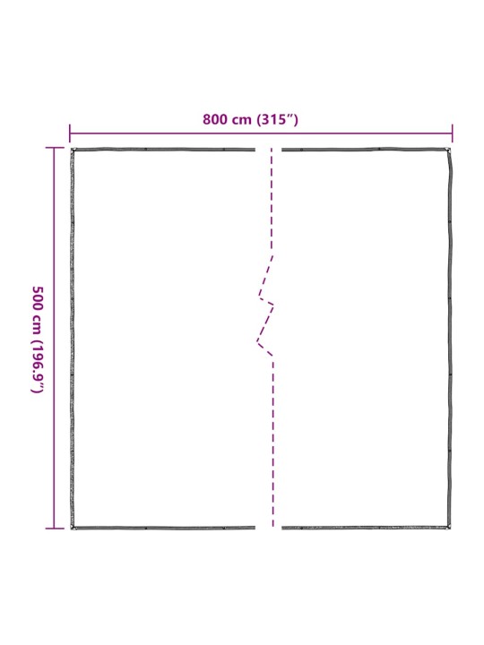 LÄBIPAISTEV AASADEGA PRESENT 5X8 M POLÜETÜLEEN