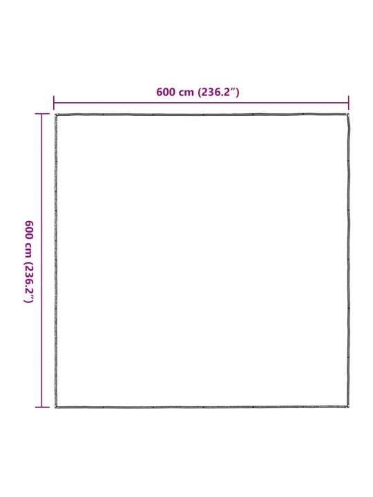 LÄBIPAISTEV PRESENT AASADEGA 6X6 M POLÜETÜLEEN