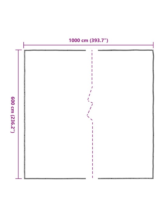 LÄBIPAISTEV PRESENT AASADEGA 6X10 M POLÜETÜLEEN