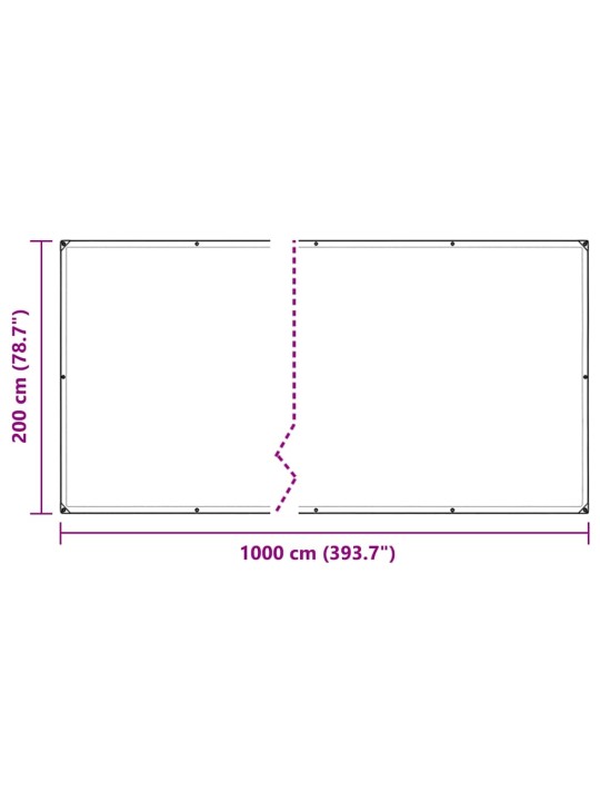 LÄBIPAISTEV PRESENT AASADEGA 2X10 M PVC