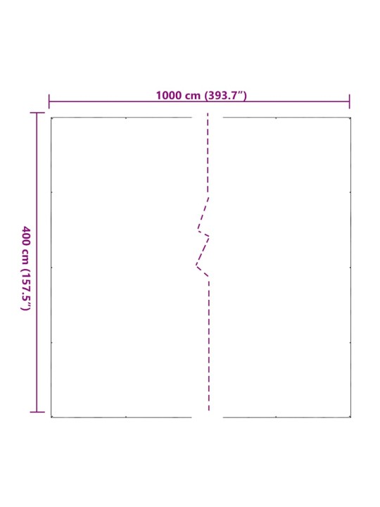 LÄBIPAISTEV PRESENT AASADEGA 4X10 M PVC