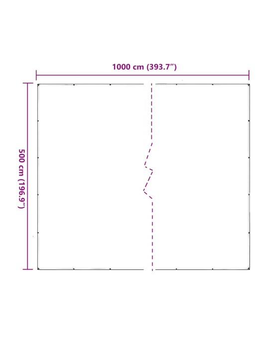 LÄBIPAISTEV PRESENT AASADEGA 5X10 M PVC