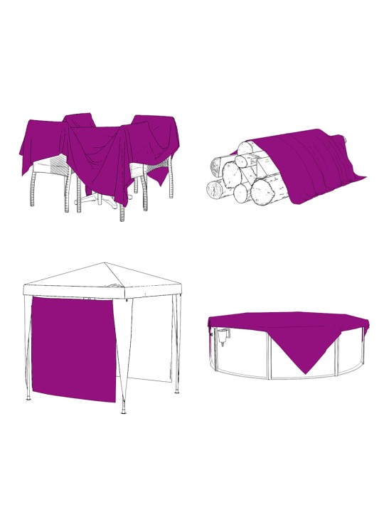 LÄBIPAISTEV PRESENT AASADEGA 6X12 M PVC