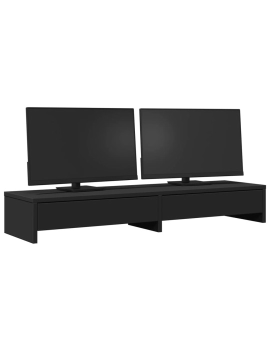 SAHTLITEGA MONITORIALUS, MUST, 100X27X15 CM, TEHISPUIT