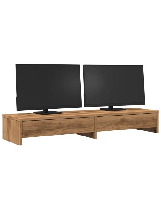 SAHTLITEGA MONITORIALUS, KÄSITÖÖTAMM, 100X27X15 CM, TEHISPUIT