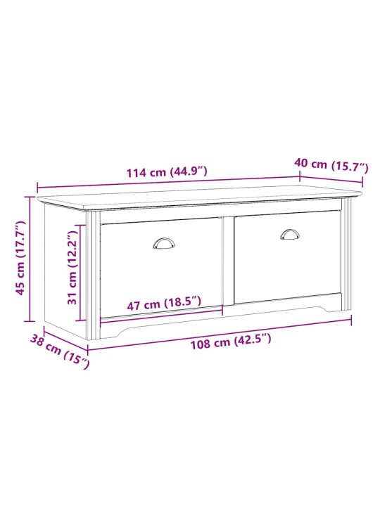 ESIKUPINK BODO HALL 114X40X45 CM